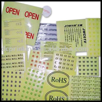 Transparent sticker/label